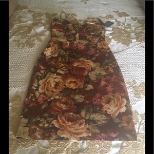 David Meister Floral Bodycon Dress